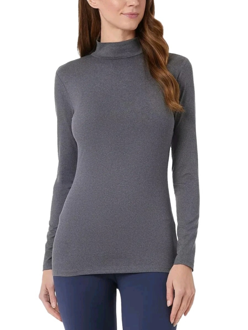 32 Degrees Cozy Heat Mock Neck Base Layer Long Sleeve Top (S) Nwt